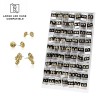 126 PCS OF ASSORTED 18K GOLD PLATED STAINLESS STEEL NUGGET EARRING PANEL